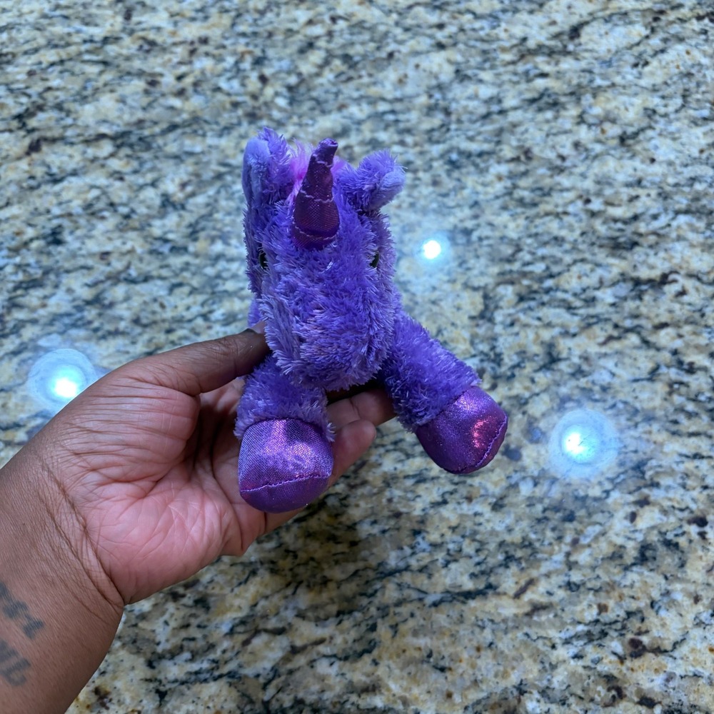 Aurora Purple Unicorn Plush Stuffed Animal Pink Mane Shimmer Hooves 2018